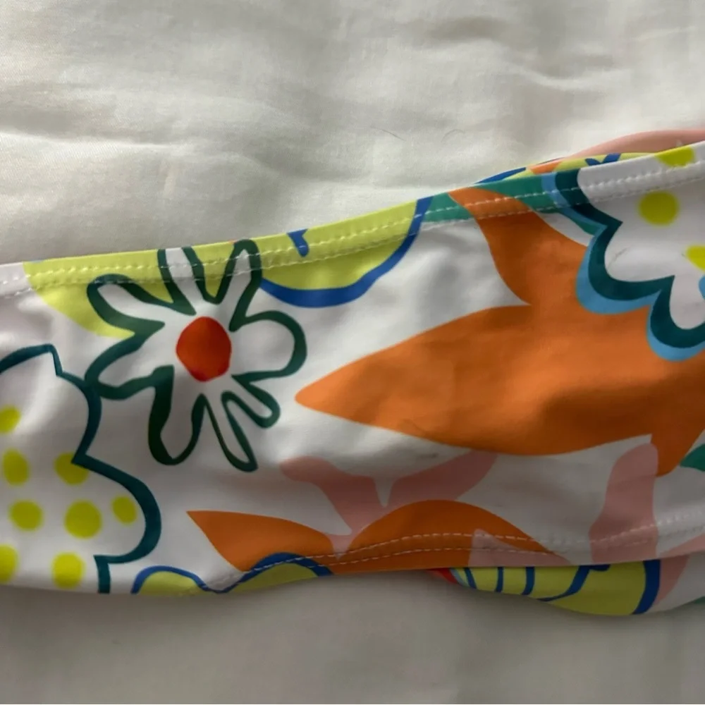 Floral Strapless Bikini